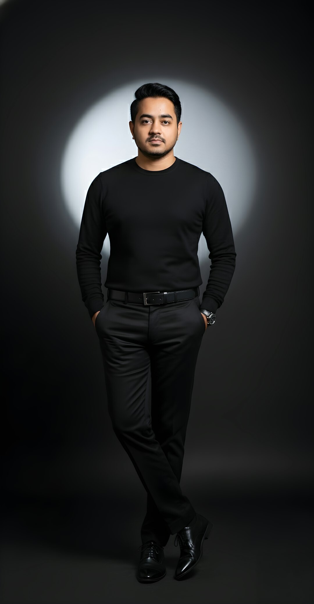 Portrait of a Uruguayan television host smiling