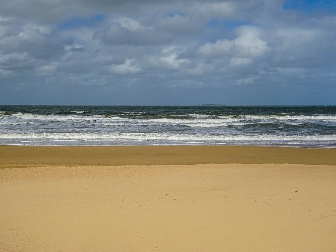 uruguayan star on beach alone